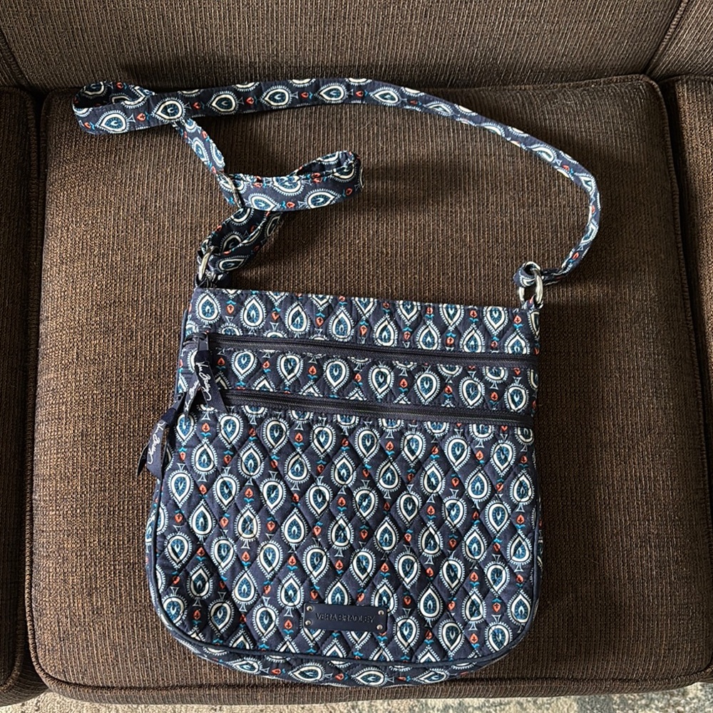 Vera Bradley Blue Paisley Crossbody Bag